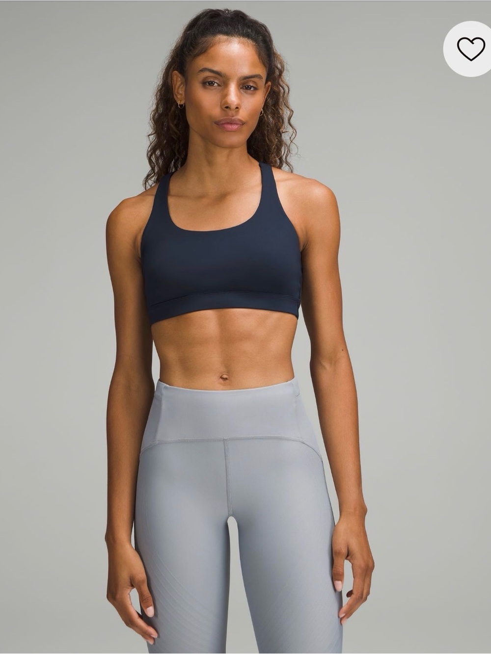lululemon lululemon Energy Bra Medium Support, B-D Cups - True Navy